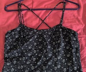 Black and White Dress with Adjustable Spaghetti Straps